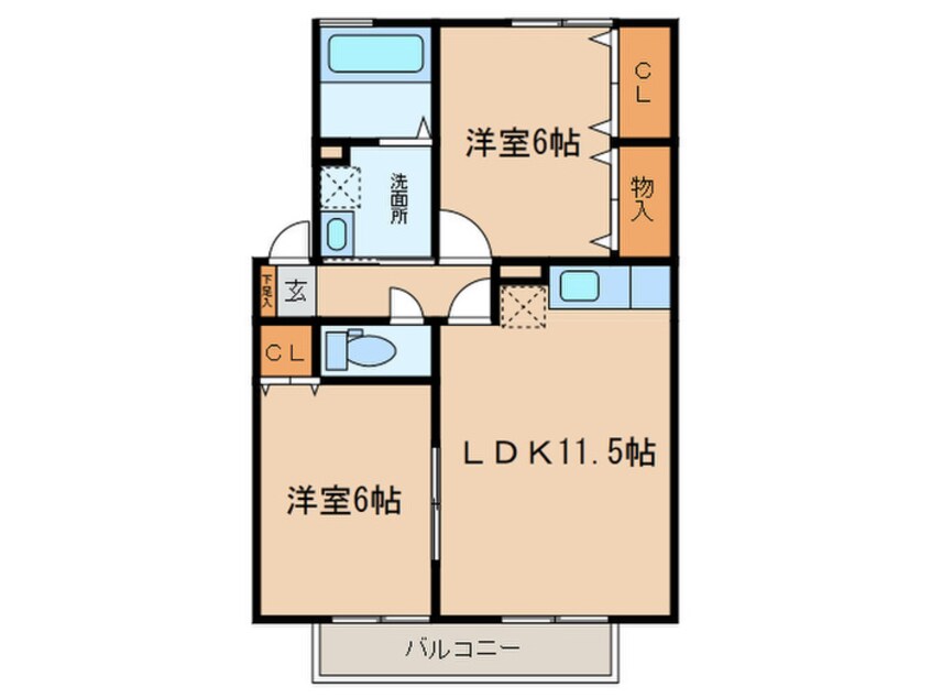 間取図 ヒルサイドテラス