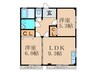 方城アパ－ト 2LDKの間取り