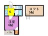 ヒル・ブライトン井尻 1Kの間取り