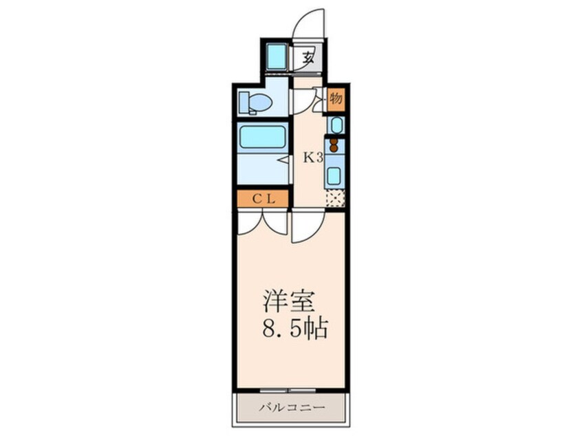 間取図 No65ｸﾛｯｼﾝｸﾞﾀﾜ-ORIENT BLD