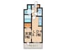 modern　palazzo　博多sur 1LDKの間取り