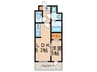 modern　palazzo　博多sur 1LDKの間取り