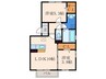 Elvita高峯 2LDKの間取り