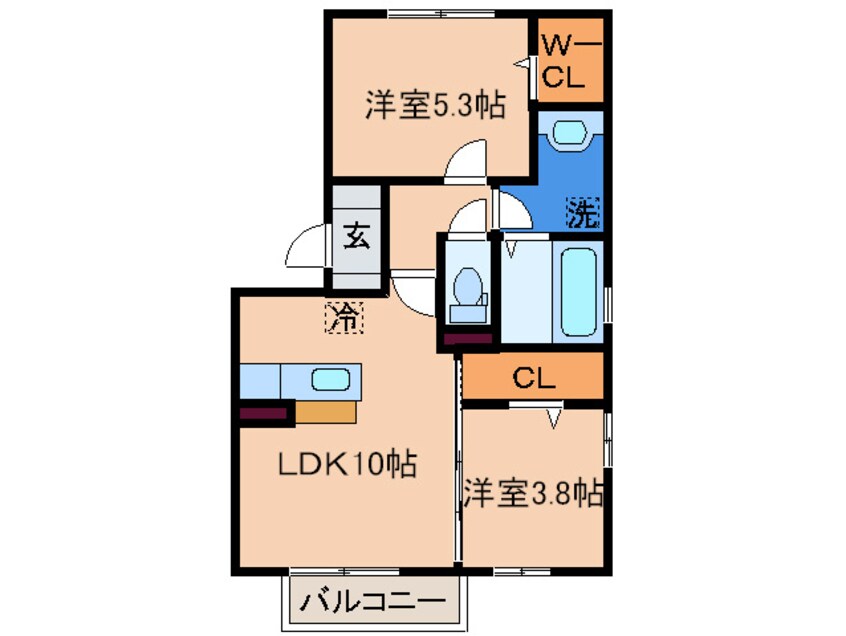 間取図 Elvita高峯