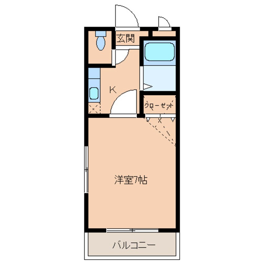 間取図 パレス諸岡