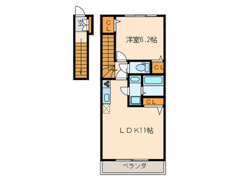 間取図 ブリ－ズドゥ－スⅡ