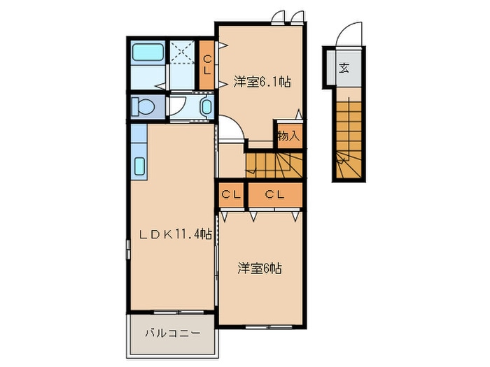 間取り図 ノイ・ヴァルトB棟