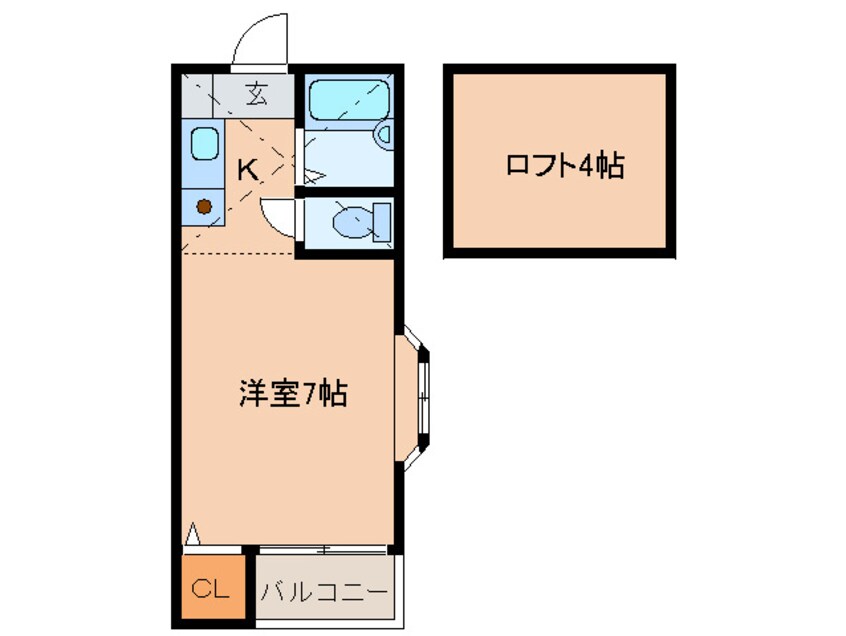 間取図 プランドール天神