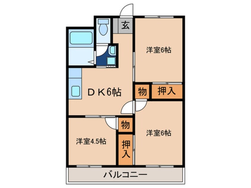 間取図 あすなろハイツ