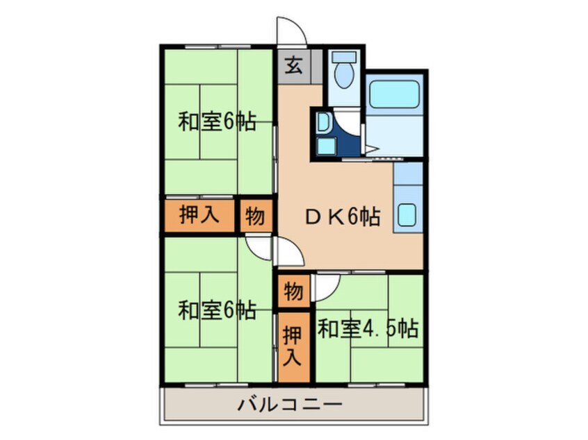 間取図 あすなろハイツ