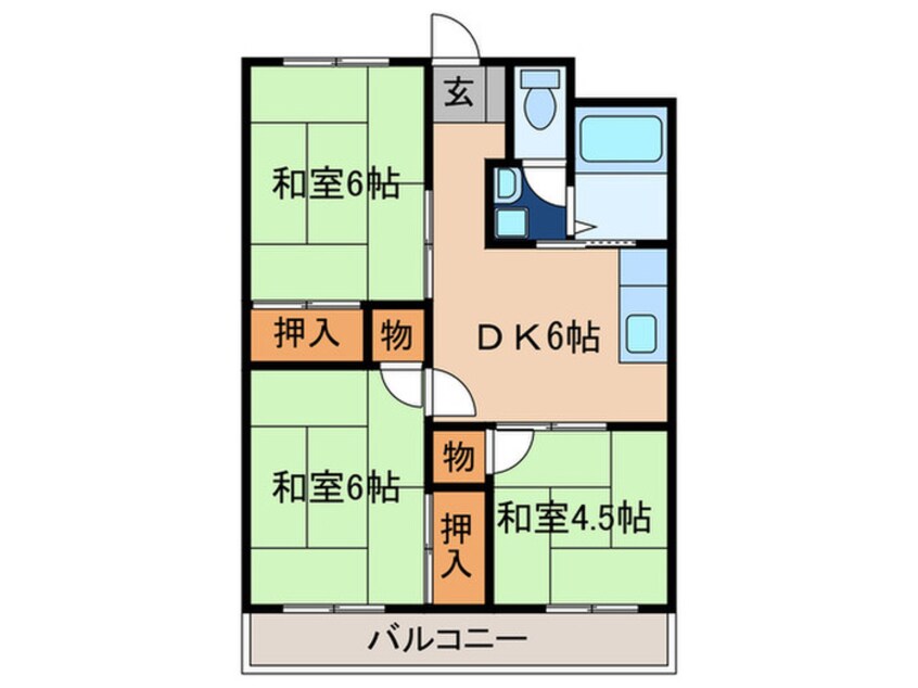 間取図 あすなろハイツ