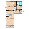 COZY COURT 赤坂 1LDKの間取り