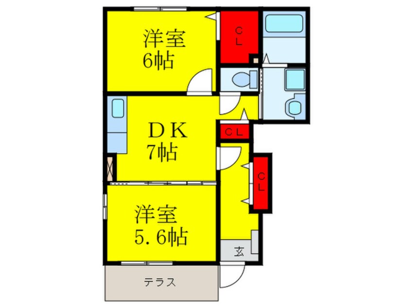 間取図 サンリットパーク春日