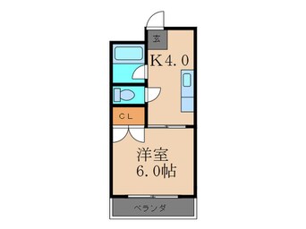 間取図 OAK VILLA 小倉