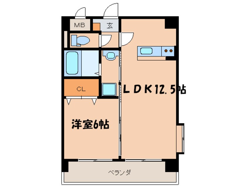 間取図 プリマヴェ－ラ諏訪野