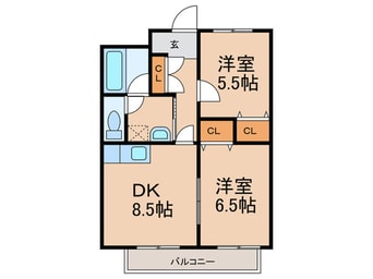 間取図 サンパティーク宇美