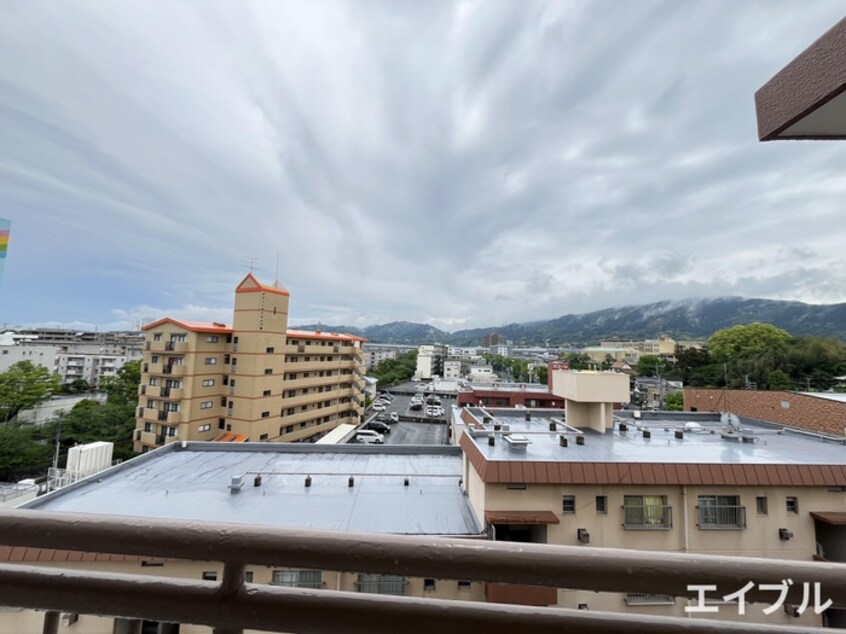 室内からの展望 第一堤ハイツ