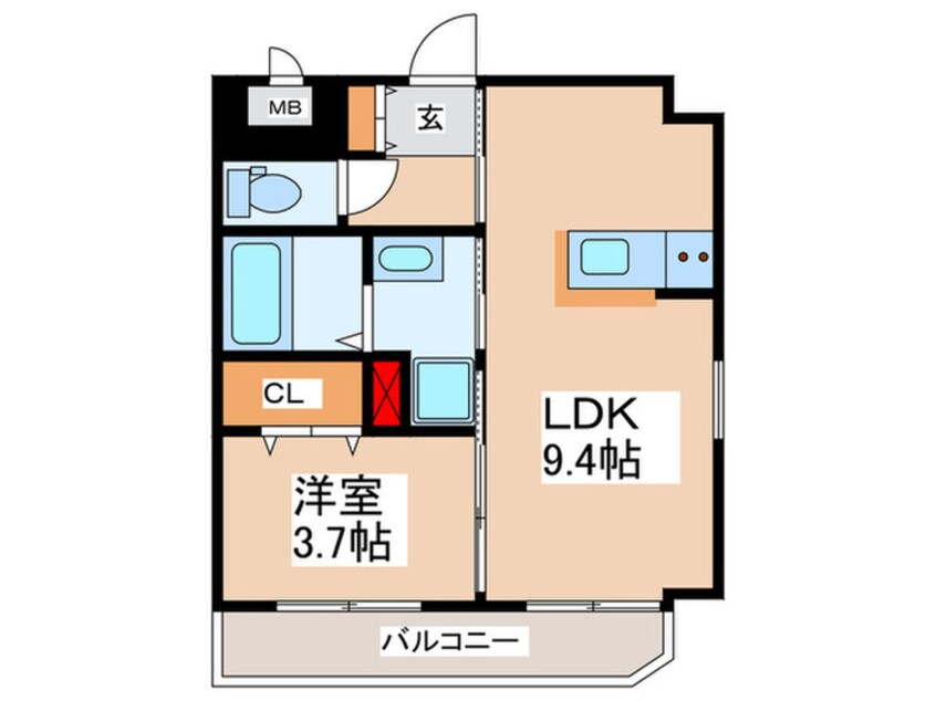 間取図 LIFE FIELD ＪＲ二日市駅前