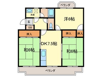 間取図 桧原ハイツ