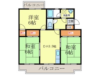 間取図 桧原ハイツ