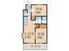 エメラルドハイツⅠ 2LDKの間取り