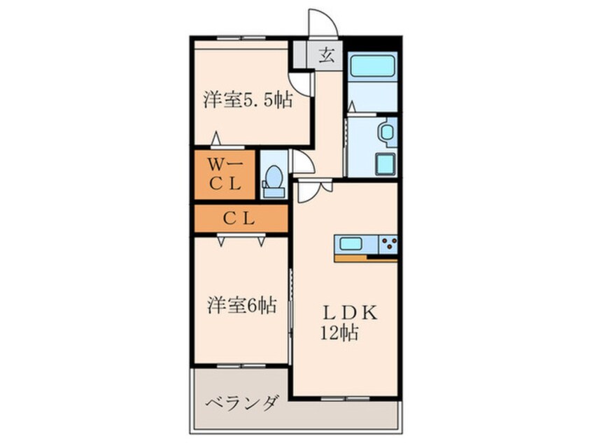 間取図 メゾンほおづきⅡ