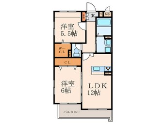 間取図 メゾンほおづきⅡ