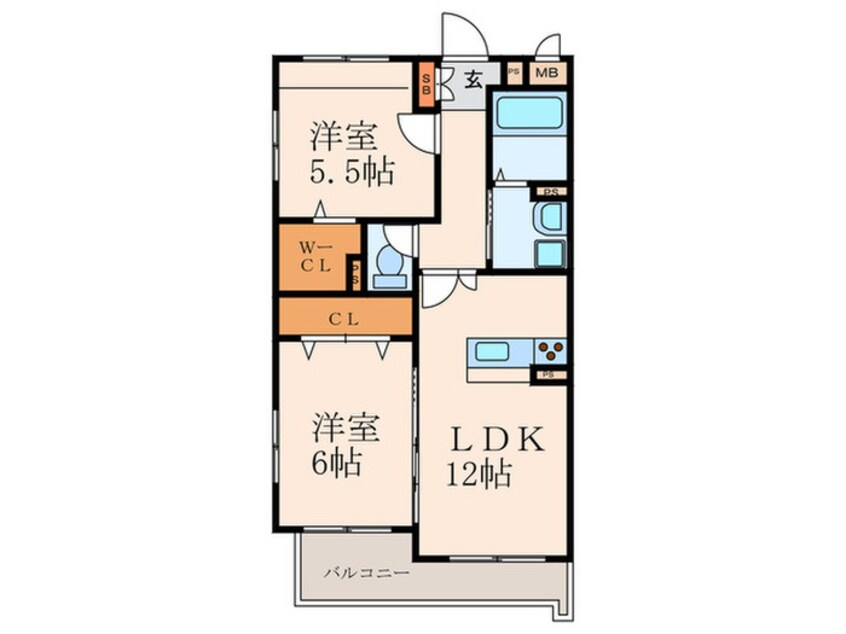 間取図 メゾンほおづきⅡ