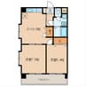 第１７川崎ビル 2DKの間取り