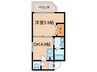 リブレア唐原Ⅰ 1DKの間取り