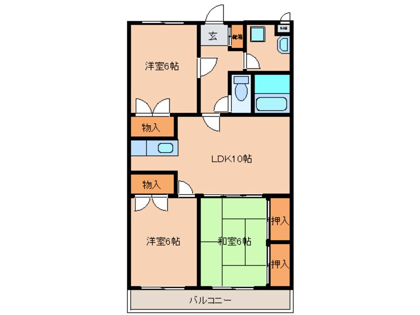 間取図 サンメイト草場