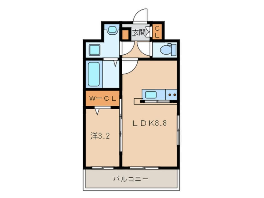 間取図 マルコビル平尾