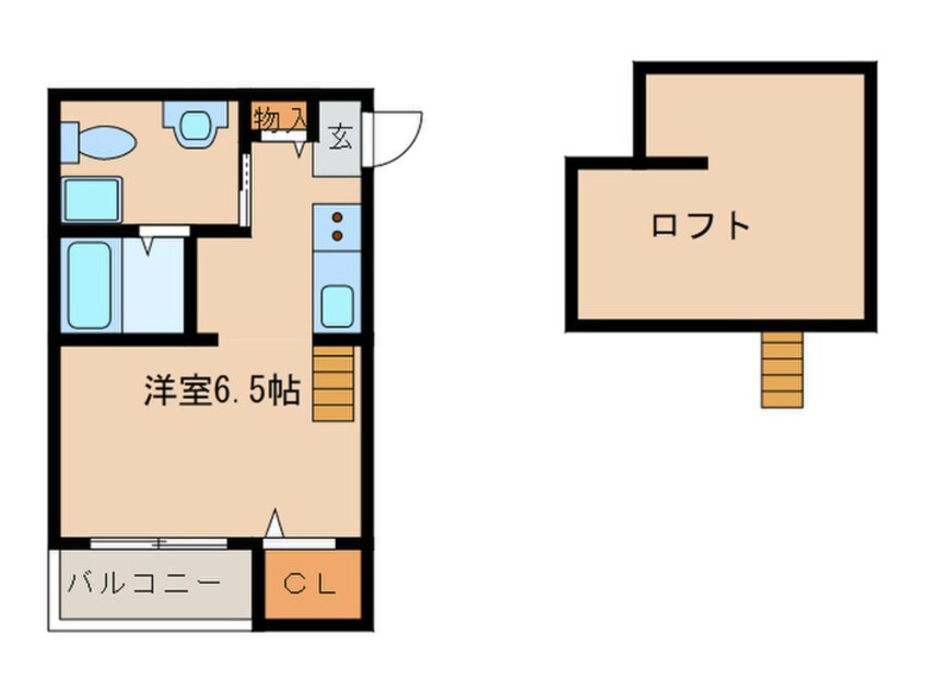 間取図 dormire箱崎