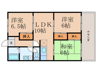 間取図 コーポサンシックス