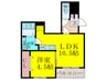MaisonClasse日赤通り 1LDKの間取り