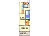 ＫＤＸ清水レジデンス 1LDKの間取り