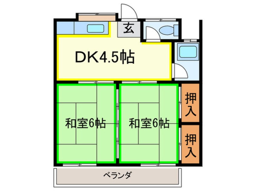 間取図 谷本ハイツ