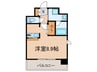 エンクレスト博多Ｒｅｙ(1401) 1Rの間取り