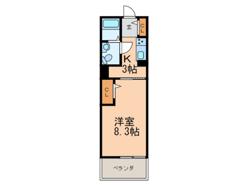 間取図 シャトーレーヴⅠ