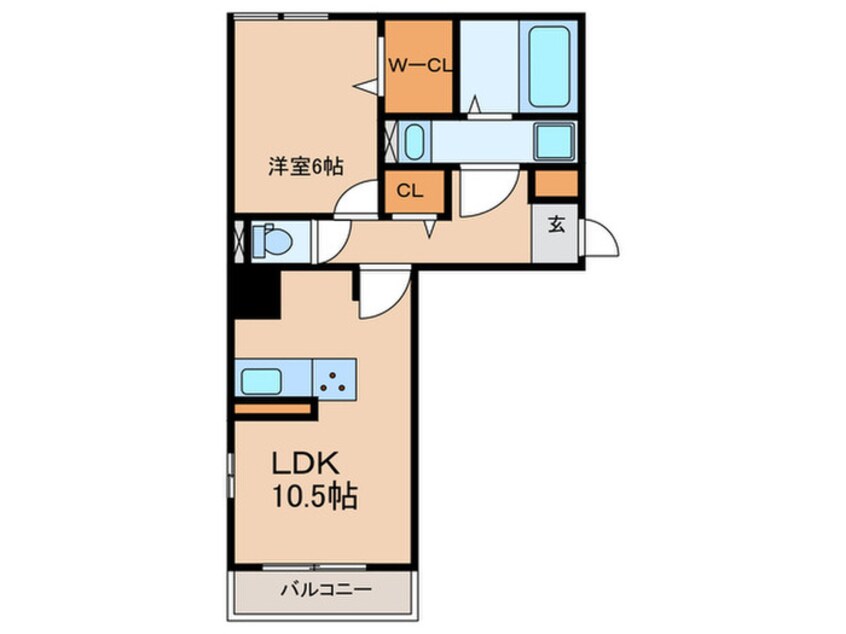 間取図 D-room　春日原駅前