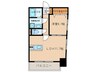 ERIOS COURT 中津口 1LDKの間取り