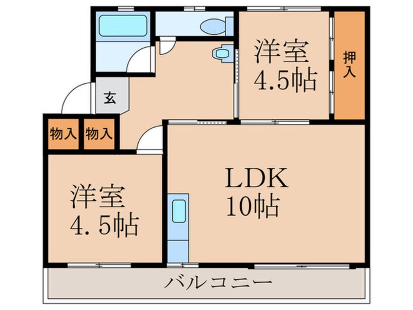 間取図 ユートピア葛原Ⅰ