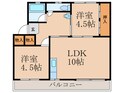 ユートピア葛原Ⅰの間取図