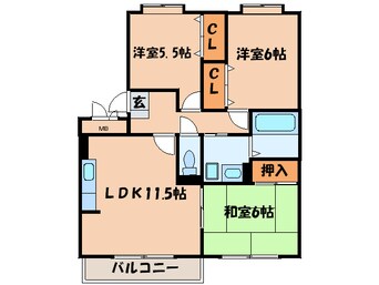 間取図 セジュール赤坂