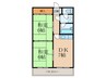 メゾンひらの 2DKの間取り