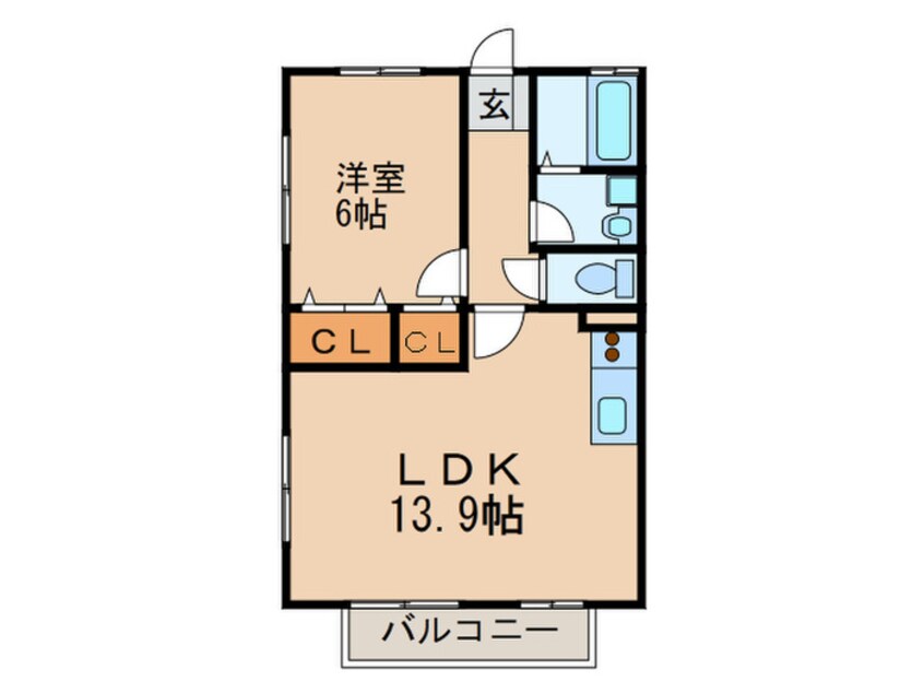 間取図 アルフィ－ネ大野城Ａ