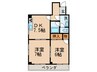 レジデンス東鳴水 2DKの間取り