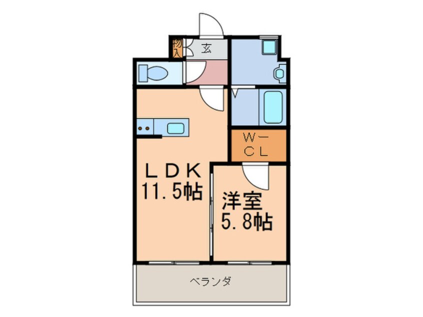 間取図 ベルガ穴生