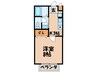 セジュール峯の浦 1Kの間取り