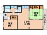 第２オリエンタル山繁 2LDKの間取り